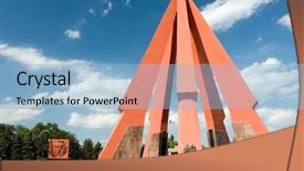  Presentation with second world war - Presentation theme having second world war chisinau moldova background and a light blue colored foreground