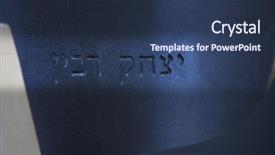  Presentation with western - Audience pleasing presentation design consisting of memorial jewish - hill monument in the western backdrop and a tawny brown colored foreground