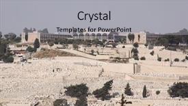  Presentation with jerusalem - Slides with memorial jewish - mt olives jerusalem israel background and a light gray colored foreground