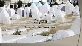  Presentation with jewish - Audience pleasing slides consisting of memorial jewish - muslim cemetery kairouan tunisia backdrop and a  colored foreground