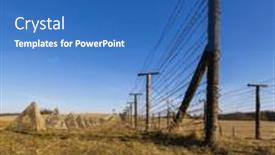  Presentation with curtain - Presentation featuring memorial-of-the-iron-curtain background and a  colored foreground