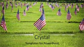  Presentation with veterans - Cool new theme with memorial service - flag on the graves backdrop and a gold colored foreground