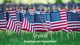  Presentation with memorial day - PPT theme having memorials - american memorial day background and a forest green colored foreground