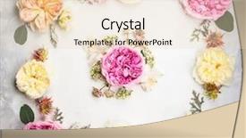  Presentation with festive - Cool new slides with memories birthday - festive flower composition overhead view backdrop and a  colored foreground