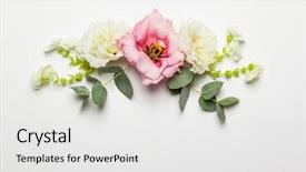  Presentation with memories - Slide set with memories birthday - festive flower composition background and a white colored foreground