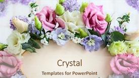  Presentation with memories - Colorful PPT theme enhanced with memories birthday - festive frame with fresh flowers backdrop and a lemonade colored foreground