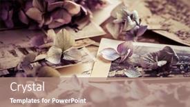  Presentation with album - Audience pleasing PPT theme consisting of memories-old-and-antique-family backdrop and a coral colored foreground