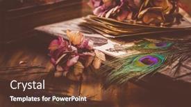  Presentation with old memories - Cool new theme with memories-old-book-and-photo backdrop and a tawny brown colored foreground