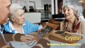  Presentation with memories - Slide deck consisting of memories background and a tawny brown colored foreground