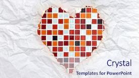  Presentation with memory book - Audience pleasing presentation design consisting of memory book romance - vintage burnt paper in red backdrop and a sky blue colored foreground