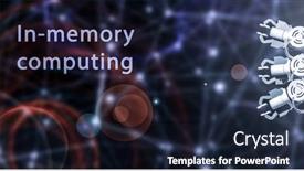  Presentation with data processing - PPT theme enhanced with memory-computing-a-technique background and a wine colored foreground