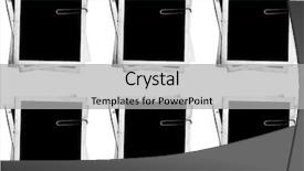  Presentation with memory game - Beautiful presentation theme featuring memory game - blank photos isolated on white backdrop and a light gray colored foreground