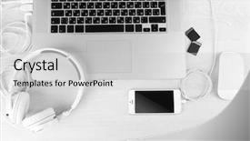  Presentation with cyber stalking computer laptop suffering - Colorful PPT layouts enhanced with memory game - computer peripherals and laptop accessories backdrop and a light gray colored foreground