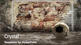  Presentation with memory - PPT theme enhanced with memory game - grunge ball on the retro background and a tawny brown colored foreground