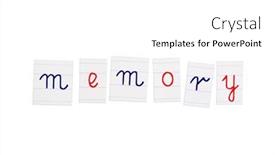 Presentation with memory - PPT layouts consisting of memory-lettering-inscription-isolated background and a white colored foreground