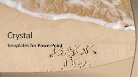  Presentation with school fine arts - Audience pleasing slide deck consisting of memory phrases - finger drawn back to school backdrop and a lemonade colored foreground