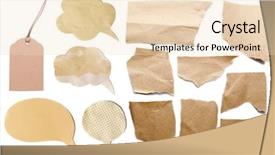  Presentation with paper - Theme enhanced with memos letters - paper textures background isolated background and a lemonade colored foreground