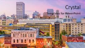 Presentation with tennessee - PPT layouts having memphis tennessee usa city skyline background and a light blue colored foreground