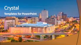  Presentation with tennessee - PPT layouts featuring memphis tennessee usa downtown city background and a teal colored foreground