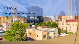  Presentation with tennessee - Slide deck enhanced with memphis tennessee usa downtown city background and a light blue colored foreground