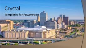  Presentation with tennessee - PPT theme having memphis tennessee usa downtown city background and a light blue colored foreground