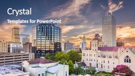  Presentation with tennessee - Theme featuring memphis tennessee usa downtown city background and a ocean colored foreground