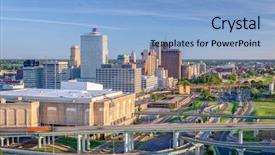  Presentation with tennessee - Audience pleasing PPT theme consisting of memphis tennessee usa downtown skyline backdrop and a light blue colored foreground