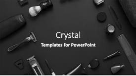  Presentation with men health - Presentation theme with men-beauty-and-health-concept background and a dark gray colored foreground