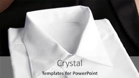  Presentation with clothes - Beautiful presentation design featuring men-elegance-clothes-closeup backdrop and a white colored foreground