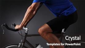  Presentation with road bike - Presentation theme with men exercising bottled water - closeup of a man background and a wine colored foreground