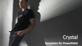  Presentation with studio - Colorful theme enhanced with men fashion - studio shot of a fashionable backdrop and a dark gray colored foreground