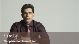  Presentation with black men - PPT layouts consisting of men formal black tie - portrait of a businessman background and a tawny brown colored foreground