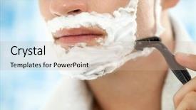  Presentation with razor - Slide set consisting of ca - spanish style villa mansion background and a tawny brown colored foreground.