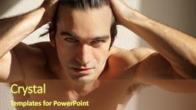  Presentation with men grooming - Cool new theme with men grooming - dynamic portrait of a sexy backdrop and a tawny brown colored foreground