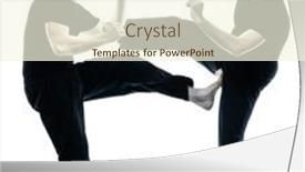  Presentation with men health work - Slide set enhanced with men-krav-maga-fighters-fighting background and a cream colored foreground