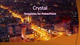  Presentation with cityscape - Presentation theme enhanced with men origen - beijing cityscape background and a wine colored foreground