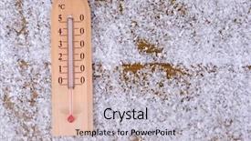  Presentation with parks and recreation snow storm - Audience pleasing presentation design consisting of men origen - thermometer in snow close-up backdrop and a  colored foreground