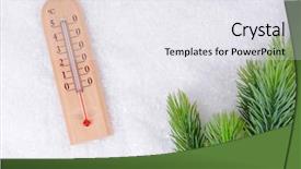  Presentation with dust of snow - Slides featuring automobile - delivery service van loaded background and a coral colored foreground.