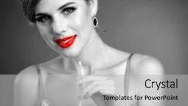  Presentation with black men - Amazing slide deck having men photo with red accent backdrop and a light gray colored foreground