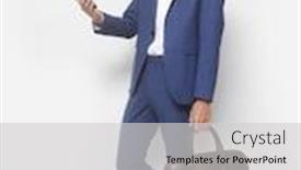  Presentation with fashion handbag - Cool new PPT theme with men-s-beauty-fashion-handsome backdrop and a light gray colored foreground