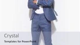  Presentation with men shoes - Colorful presentation design enhanced with men-s-beauty-fashion-handsome backdrop and a light blue colored foreground