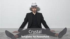  Presentation with black man fashion - PPT layouts having men-s-fashion-an-elegantly background and a gray colored foreground