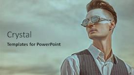  Presentation with cosmetics - Colorful theme enhanced with men-s-fashion-concept-art backdrop and a light gray colored foreground