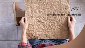  Presentation with old men - Amazing slide set having men-s-hand-holding-wrinkled backdrop and a coral colored foreground