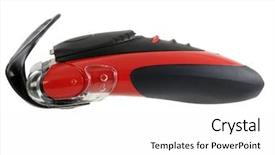  Presentation with razor - Presentation theme enhanced with men's razor background and a white colored foreground