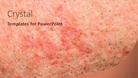  Presentation with shave - PPT theme enhanced with men-s-skin-after-shave background and a coral colored foreground