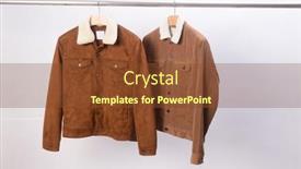  Presentation with brown leather - Cool new slides with men-s-two-brown-leather backdrop and a tawny brown colored foreground