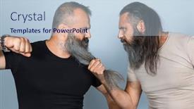  Presentation with attitude - PPT layouts having men-with-long-beard background and a  colored foreground