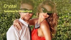  Presentation with dance beautiful couple dancing ballroom - Colorful presentation theme enhanced with men women fashion - beautiful fashionable couple standing outdoor backdrop and a  colored foreground