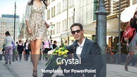  Presentation with dating - Slide deck having men women fashion - happy couple dating background and a  colored foreground